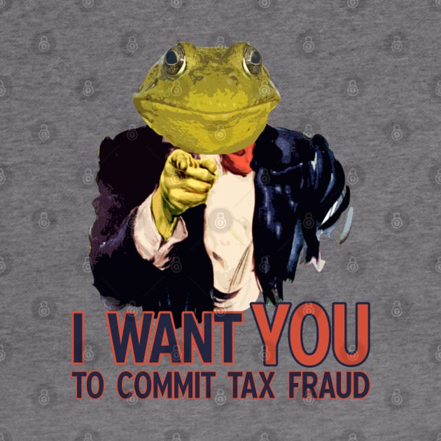 Tax Fraud Frog Wants You by giovanniiiii